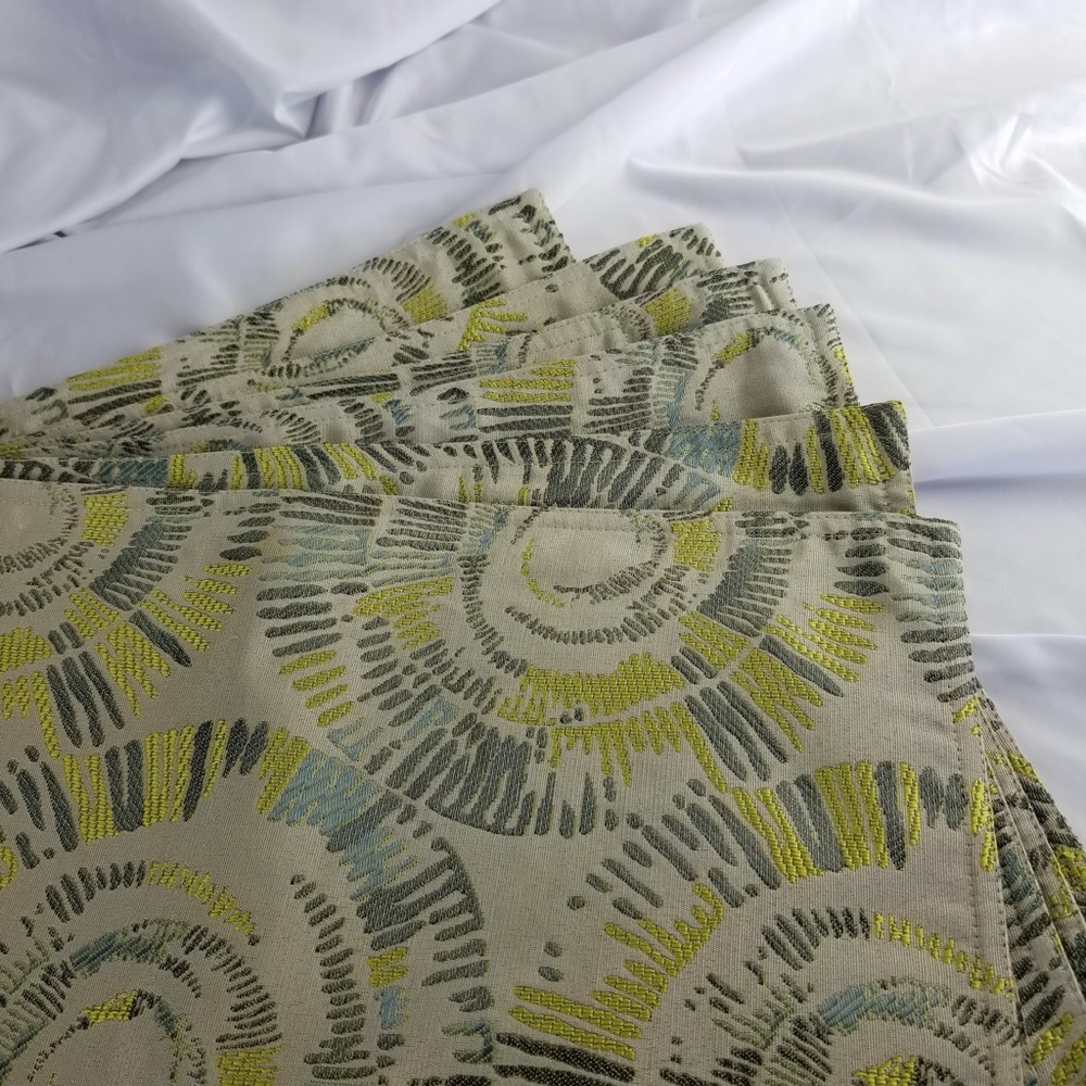 PLACEMATS SET OF 6 green color - Picture 2 of 4